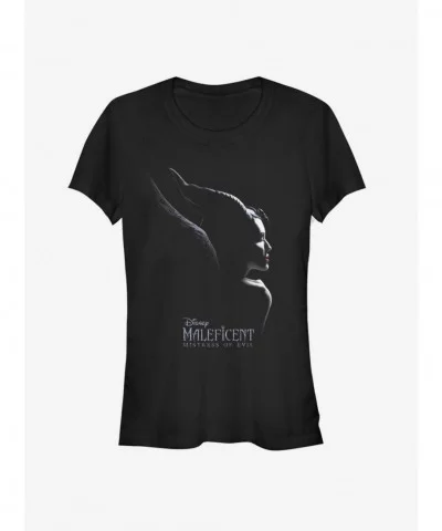 Trendy Disney Maleficent: Mistress Of Evil Smirk Girls T-Shirt $8.47 T-Shirts