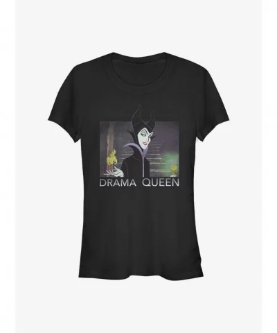 Limited-time Offer Disney Maleficent Maleficent Drama Queen Girls T-Shirt $7.97 T-Shirts