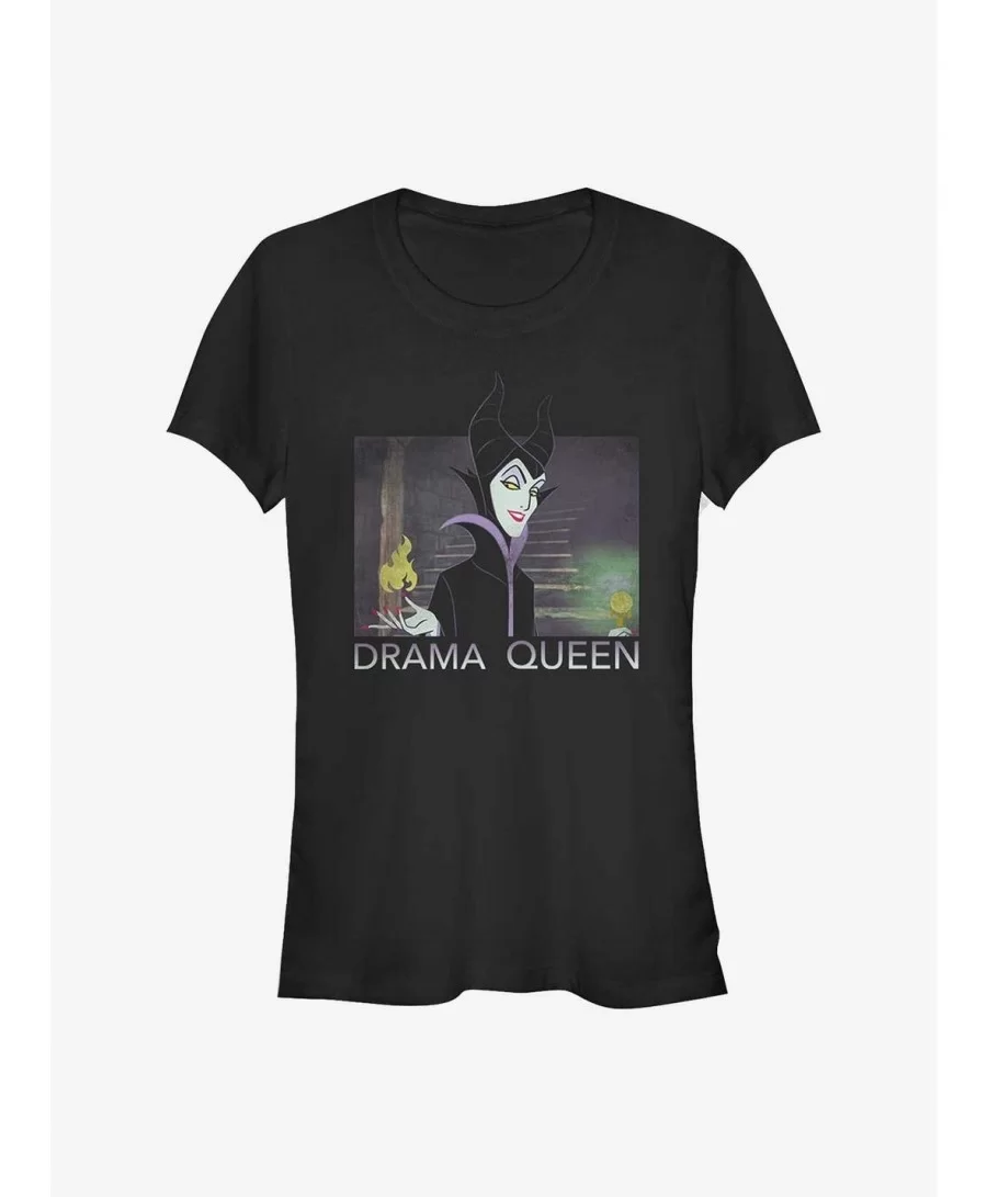 Limited-time Offer Disney Maleficent Maleficent Drama Queen Girls T-Shirt $7.97 T-Shirts