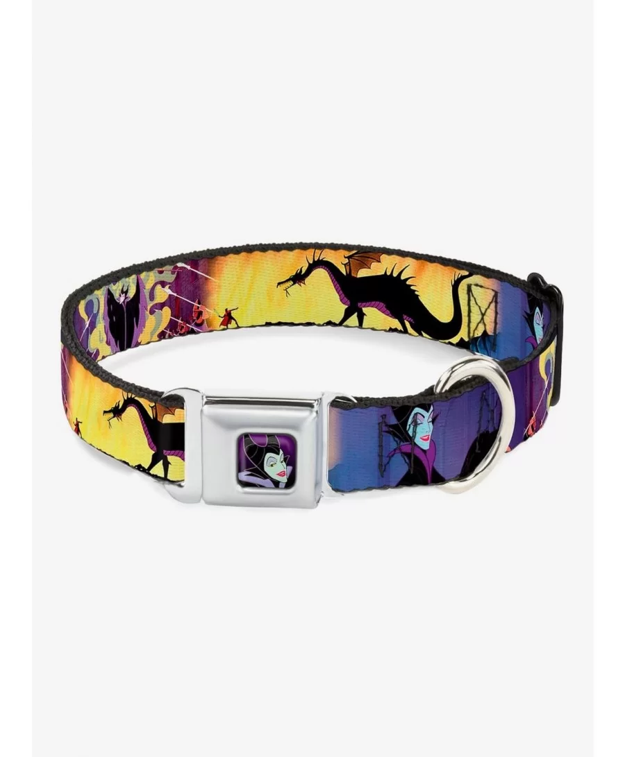 Hot Selling Disney Sleeping Beauty Maleficent Seatbelt Buckle Dog Collar $8.96 Pet Collars