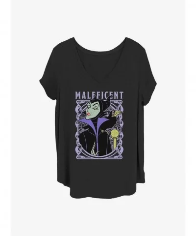 Hot Selling Disney Maleficent Framed Girls T-Shirt Plus Size $8.79 T-Shirts