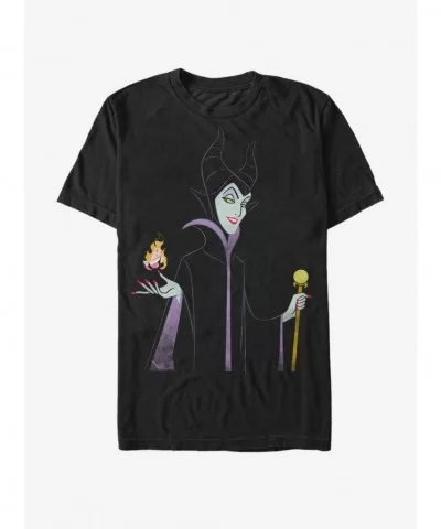 Pre-sale Discount Disney Villains Maleficent Minimal Maleficent T-Shirt $10.04 T-Shirts