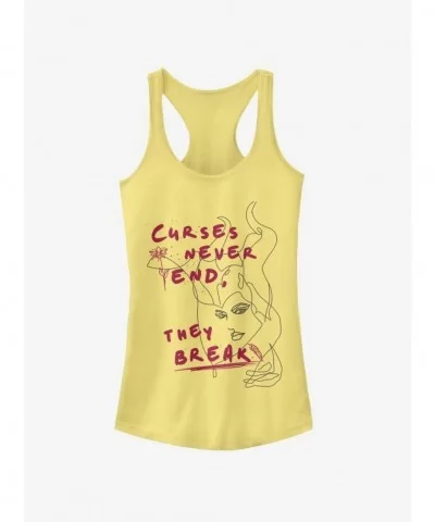 Seasonal Sale Disney Maleficent: Mistress Of Evil Curses Never End They Break Girls Tank $7.57 Tanks