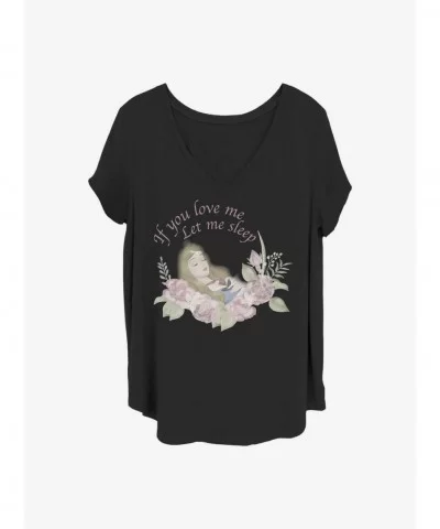 Crazy Deals Disney Sleeping Beauty Let Me Sleep Girls T-Shirt Plus Size $11.56 T-Shirts