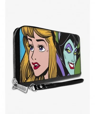 Value for Money Disney Sleeping Beauty Princess Aurora and Maleficent Zip Around Wallet $11.12 Wallets