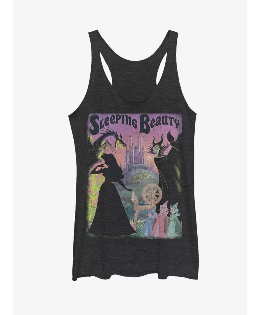 Unique Disney Sleeping Beauty Poster Girls Tank Top $6.84 Tops