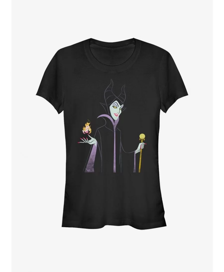 Flash Sale Disney Villains Maleficent Minimal Maleficent Girls T-Shirt $10.96 T-Shirts