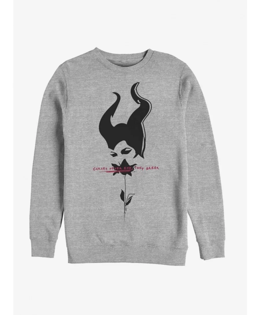 Absolute Discount Disney Maleficent: Mistress Of Evil Black Rose Sweatshirt $9.74 Sweatshirts