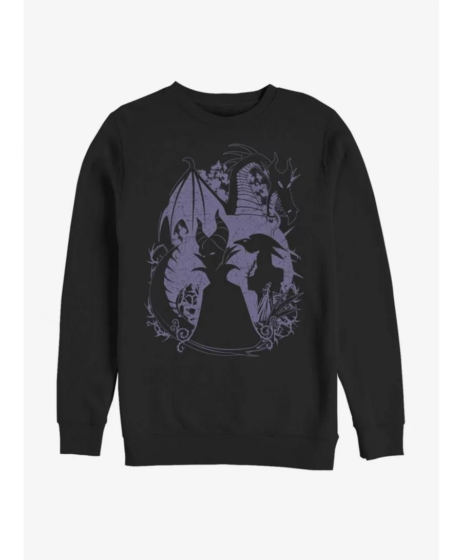 Clearance Disney Villains Maleficent Bone Heart Sweatshirt $13.58 Sweatshirts