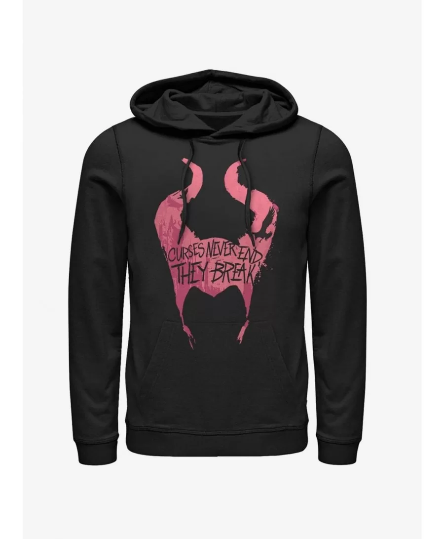 Discount Sale Disney Maleficent: Mistress Of Evil Curses Break Hoodie $14.37 Hoodies