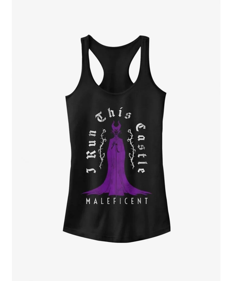 Flash Deal Disney Sleeping Beauty Maleficent Castle Girls Tank $8.17 Tanks