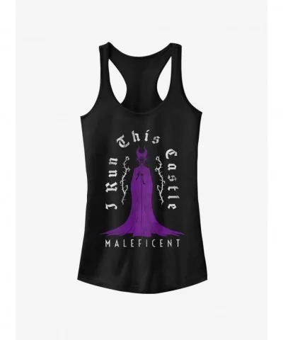 Flash Deal Disney Sleeping Beauty Maleficent Castle Girls Tank $8.17 Tanks