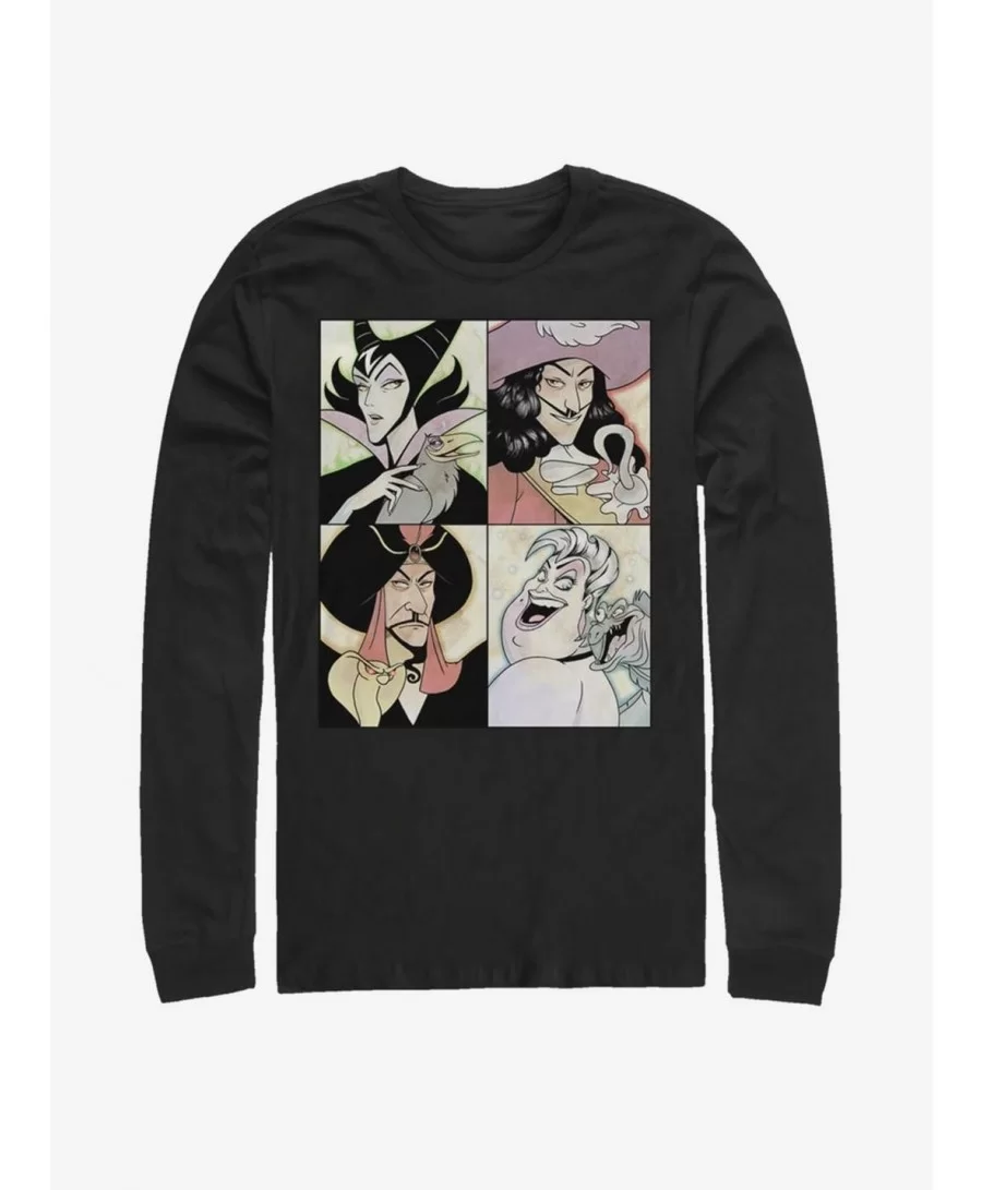 Limited Time Special Disney Villains Maleficent Anime Villains Long-Sleeve T-Shirt $11.58 T-Shirts