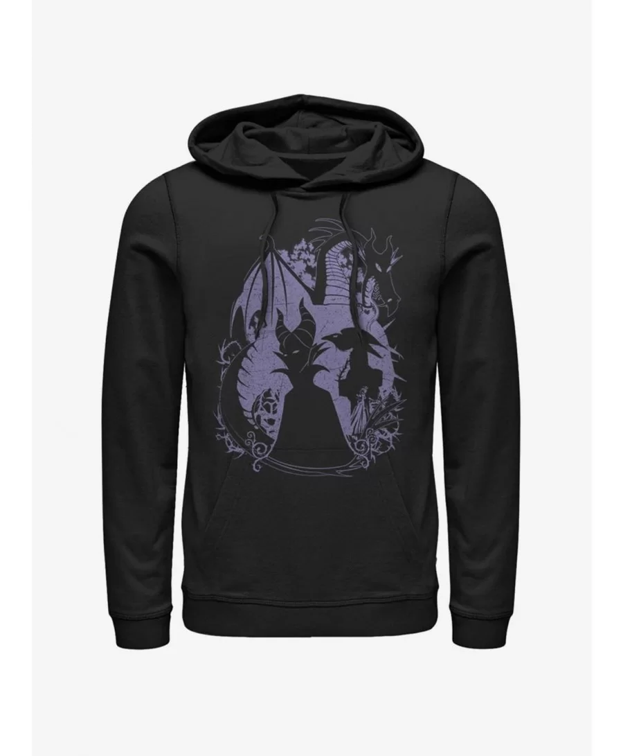 Hot Selling Disney Villains Maleficent Bone Heart Hoodie $11.85 Hoodies