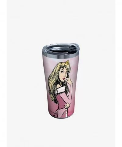 Low Price Disney Sleeping Beauty Watercolor Splash 20oz Stainless Steel Tumbler With Lid $13.96 Tumblers