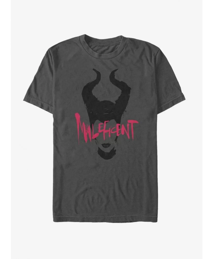 Flash Deal Disney Maleficent: Mistress Of Evil Paint Silhouette T-Shirt $9.32 T-Shirts