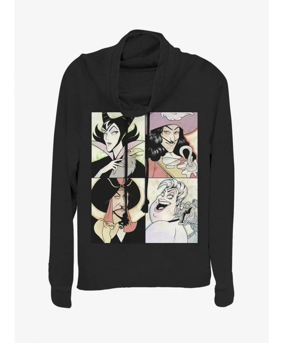 Sale Item Disney Villains Maleficent Anime Villains Cowl Neck Long-Sleeve Girls Top $15.45 Tops