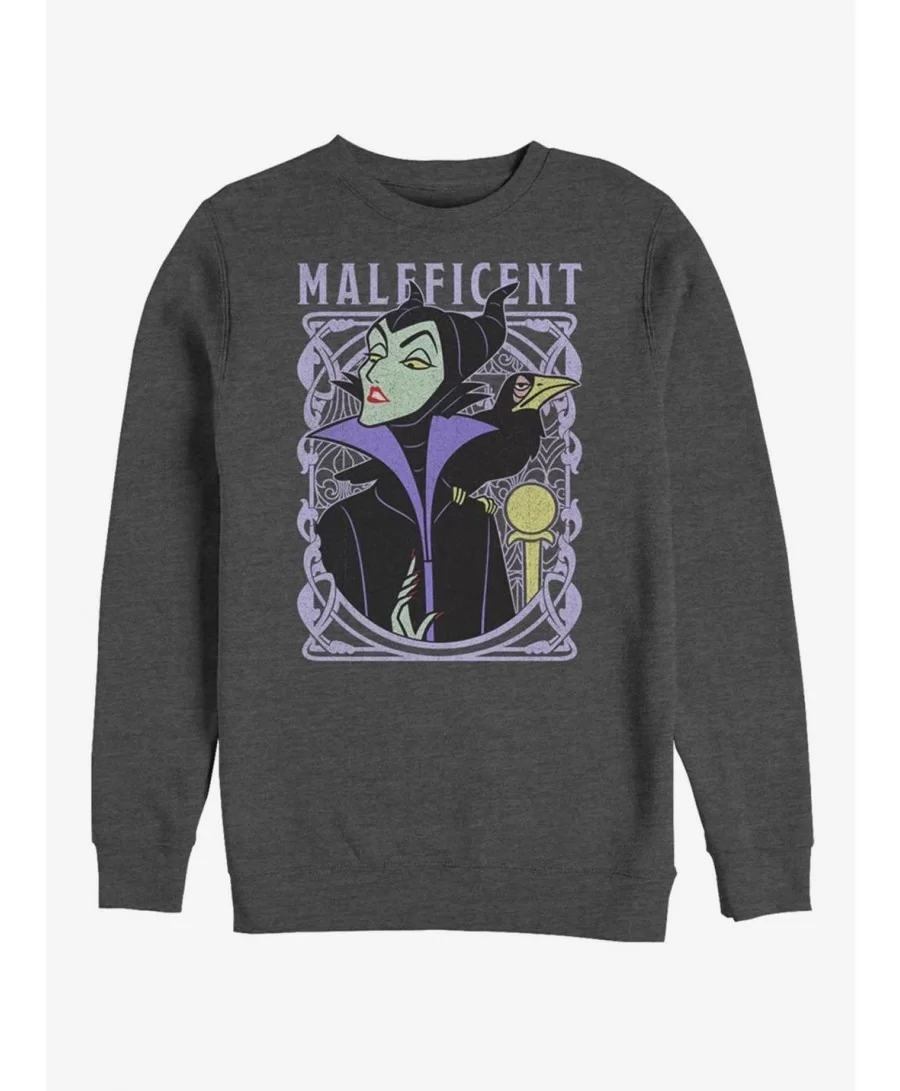 Big Sale Disney Sleeping Beauty Maleficent Color Crew Sweatshirt $14.46 Sweatshirts