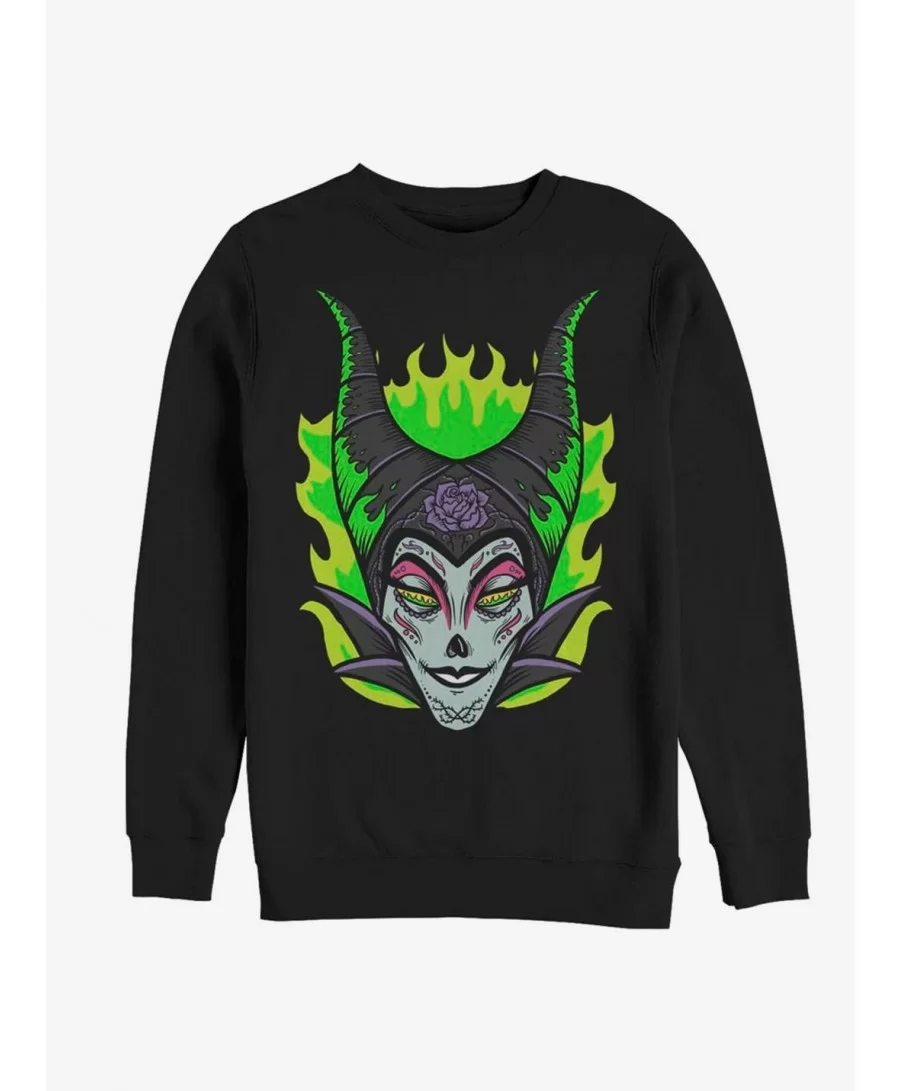 High Quality Disney Maleficent Sugar Skull Sweatshirt $10.92 Sweatshirts