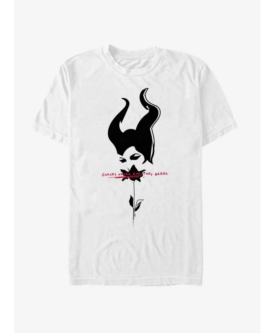 Crazy Deals Disney Maleficent: Mistress Of Evil Black Rose T-Shirt $11.47 T-Shirts