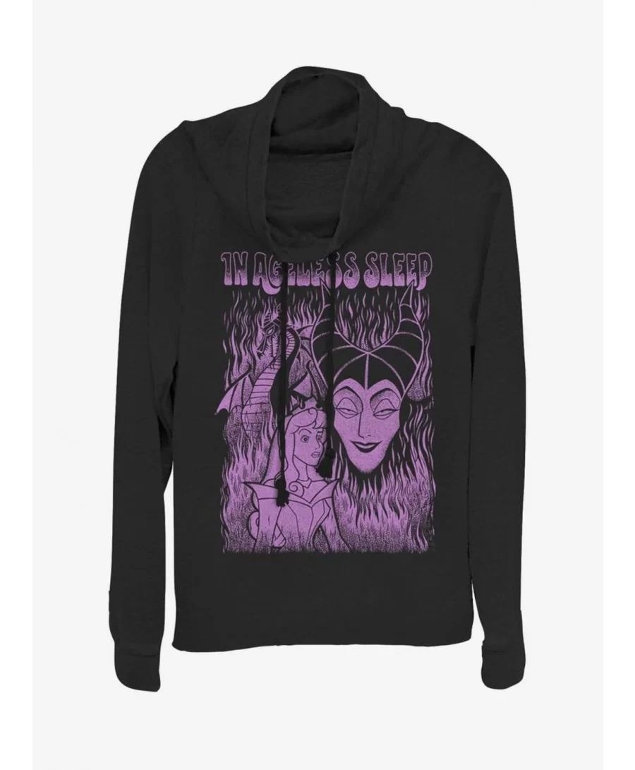 Value Item Disney Villains Maleficent Ageless Sleep Cowl Neck Long-Sleeve Girls Top $13.65 Tops