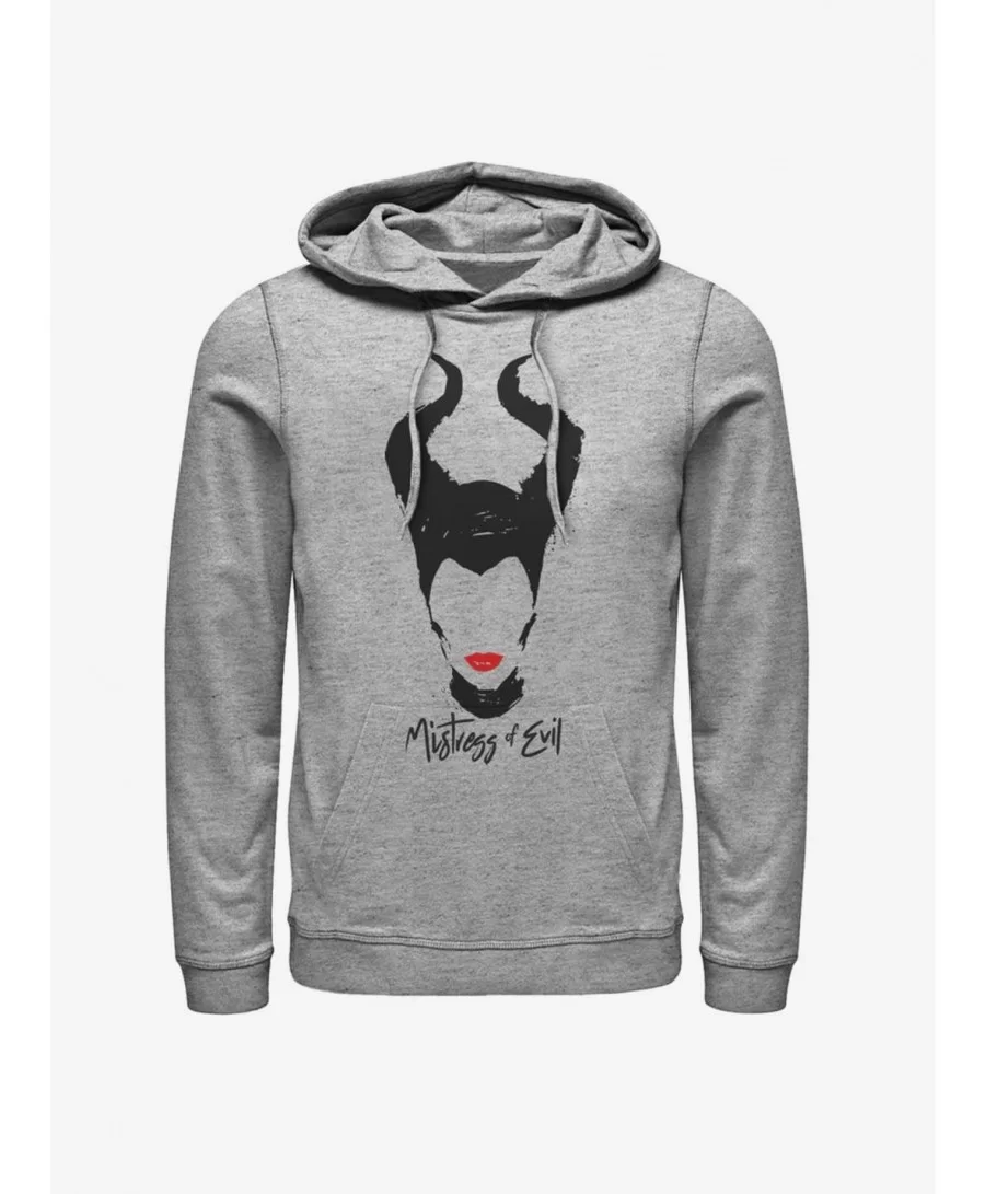 Trendy Disney Maleficent: Mistress of Evil Red Lips Hoodie $12.21 Hoodies