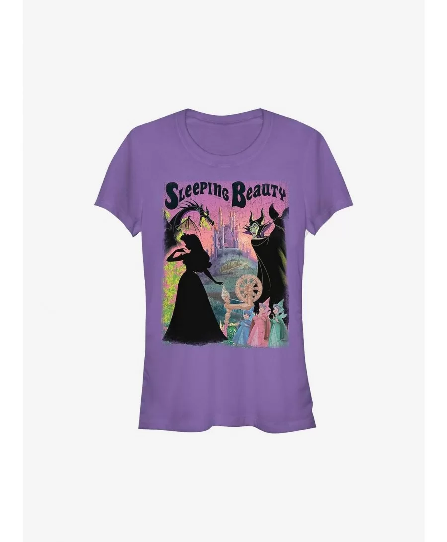 Flash Sale Disney Sleeping Beauty Poster Girls T-Shirt $7.97 T-Shirts