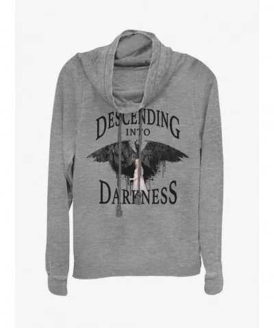 Flash Sale Disney Maleficent: Mistress Of Evil Descending Into Darkness Cowl Neck Long-Sleeve Girls Top $15.45 Tops