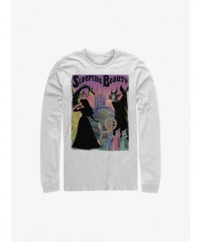 Cheap Sale Disney Sleeping Beauty Poster Long-Sleeve T-Shirt $9.48 T-Shirts