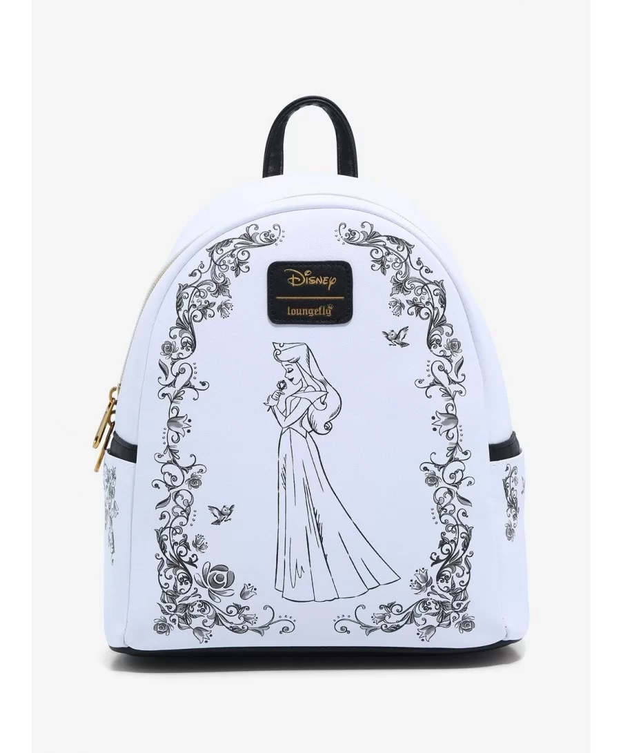 Unique Loungefly Disney Sleeping Beauty Aurora Mini Backpack $18.21 Backpacks