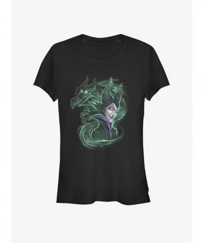 Seasonal Sale Disney Villains Maleficent Dark Magic Girls T-Shirt $9.46 T-Shirts