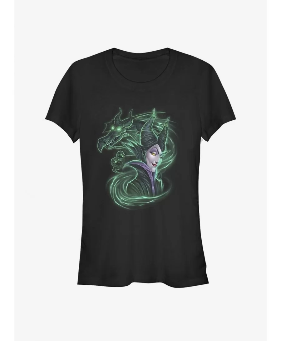 Seasonal Sale Disney Villains Maleficent Dark Magic Girls T-Shirt $9.46 T-Shirts