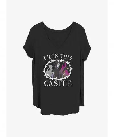 Unique Disney Maleficent I Run This Castle Girls T-Shirt Plus Size $11.10 T-Shirts