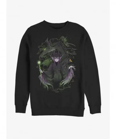 Hot Sale Disney Villains Maleficent Maleficent Manga Sweatshirt $8.86 Sweatshirts