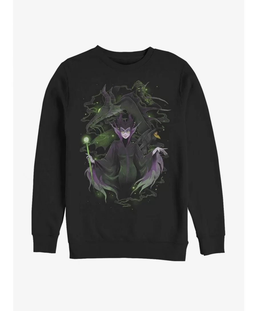 Hot Sale Disney Villains Maleficent Maleficent Manga Sweatshirt $8.86 Sweatshirts