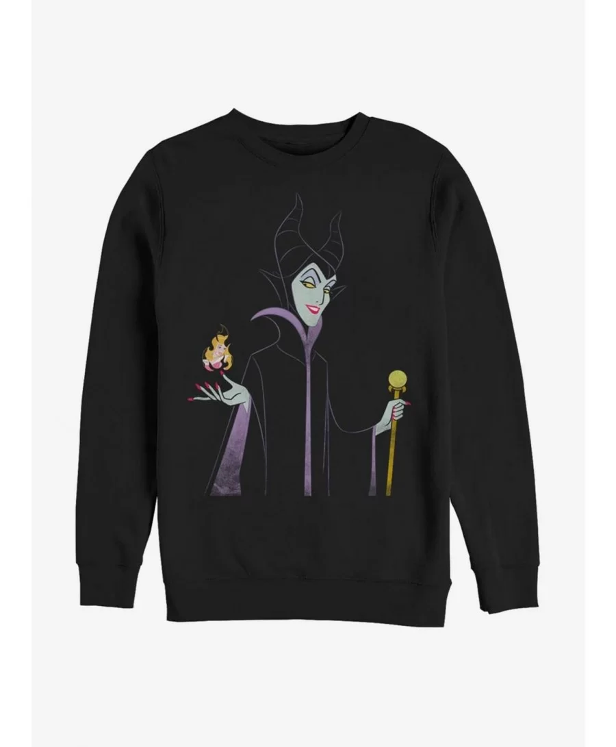 Discount Disney Villains Maleficent Minimal Maleficent Sweatshirt $10.33 Sweatshirts