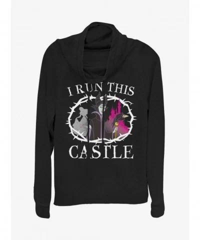 Limited-time Offer Disney Sleeping Beauty I Run This Castle Cowlneck Long-Sleeve Girls Top $13.65 Tops