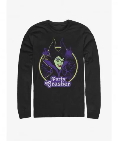 Clearance Disney Villains Maleficent Party Crasher Long-Sleeve T-Shirt $10.00 T-Shirts