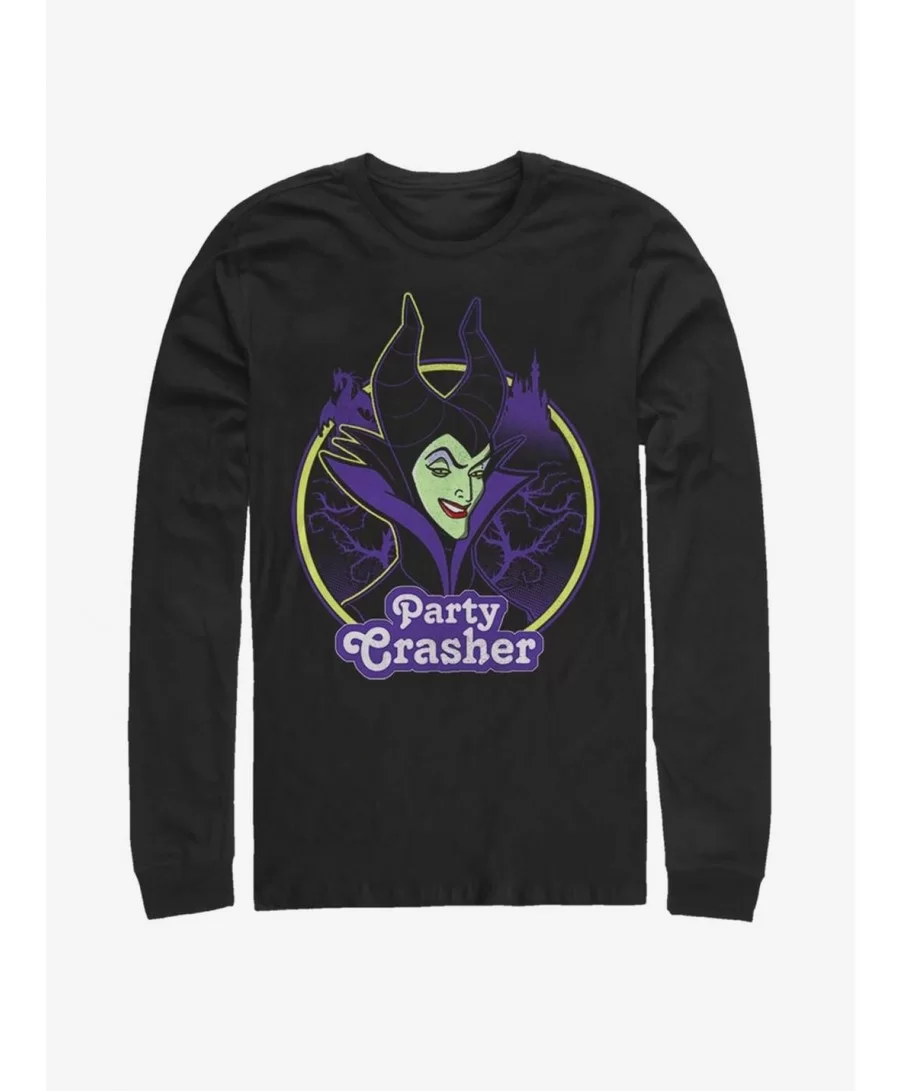 Clearance Disney Villains Maleficent Party Crasher Long-Sleeve T-Shirt $10.00 T-Shirts