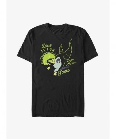 Clearance Disney Maleficent Love Is For Fools Extra Soft T-Shirt $9.27 T-Shirts