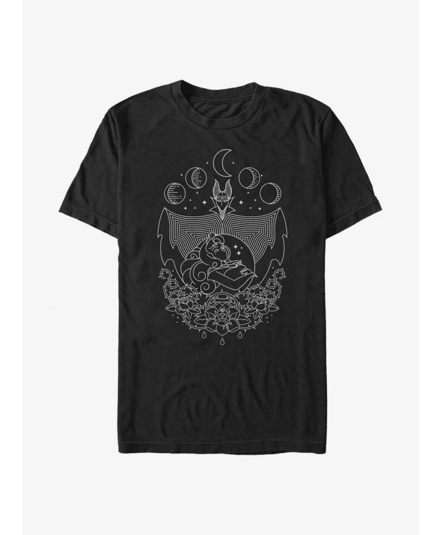 Discount Disney Sleeping Beauty Maleficent Geometric T-Shirt $8.37 T-Shirts