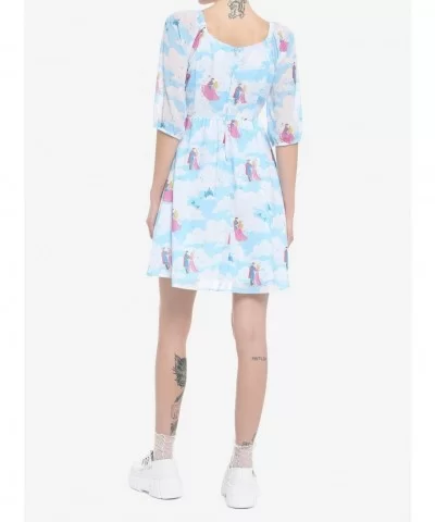 Crazy Deals Disney Sleeping Beauty Clouds Long-Sleeve Dress $14.05 Dresses