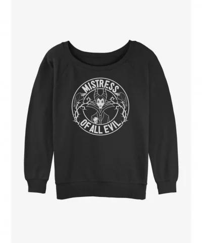 Best Deal Disney Maleficent Mistress of Evil Girls Slouchy Sweatshirt $10.63 Sweatshirts