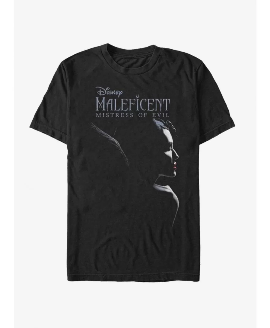 Clearance Disney Maleficent: Mistress Of Evil Smirk T-Shirt $7.65 T-Shirts