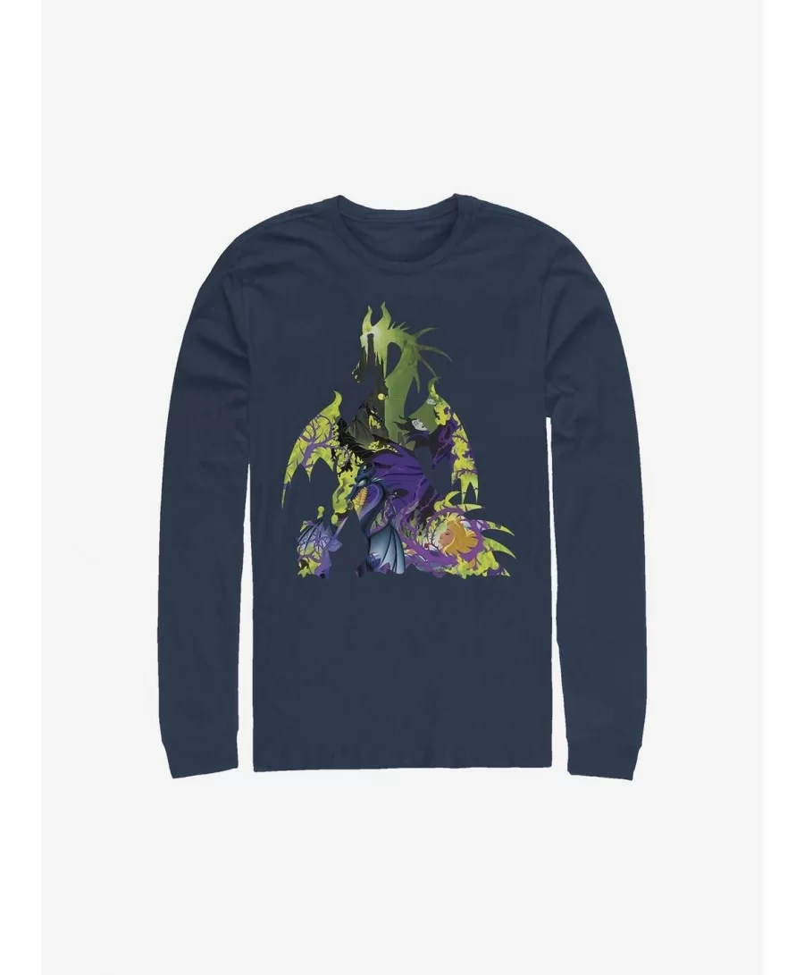 Discount Sale Disney Sleeping Beauty Dragon Form Long-Sleeve T-Shirt $8.42 T-Shirts